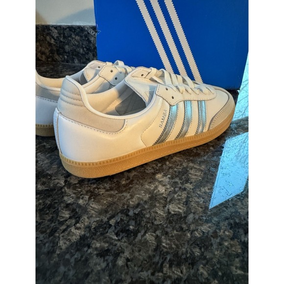 adidas WMNS Originals Samba White Silver JI2725 Women's Size 10 Shoes, Sneakers - Picture 3 of 8